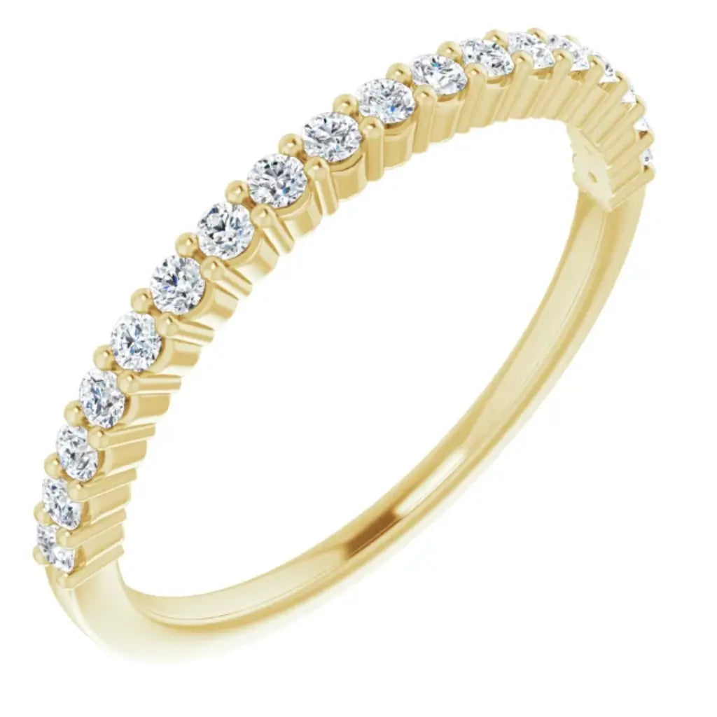 Lab Grown Diamond Anniversary Ring, 1/4 CT, Common Prongs