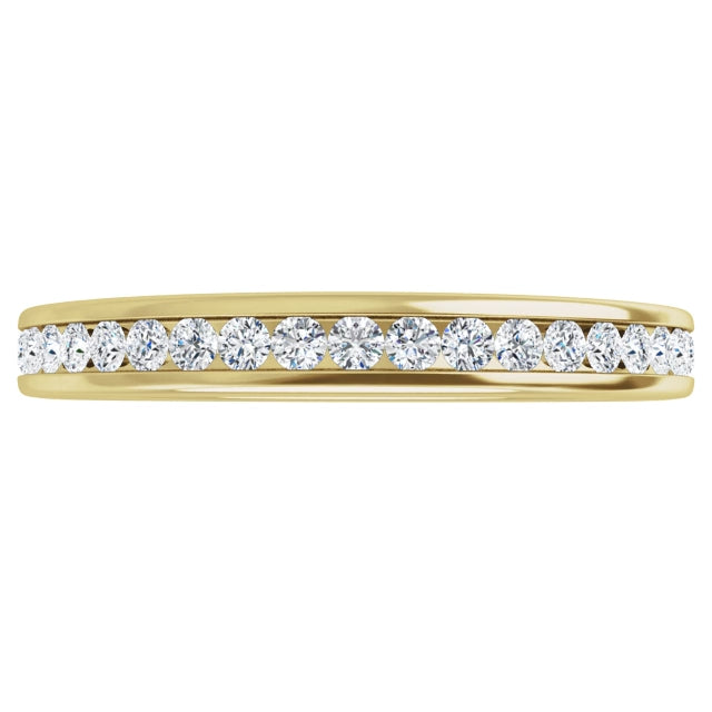 Lab Grown Diamond Anniversary Ring, 1/4 CT, Channel Set