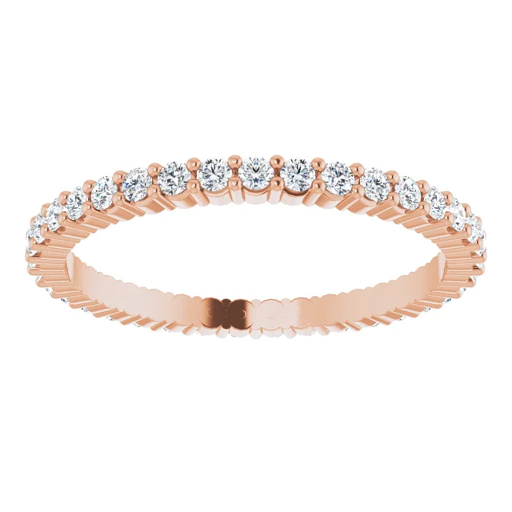 Lab Grown Diamond Eternity Ring, 1 CT, Common Prongs