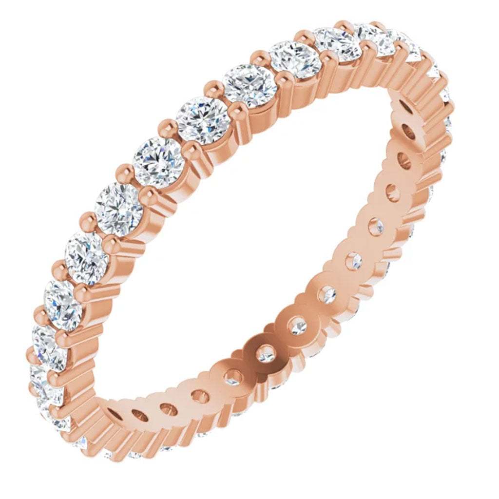 Lab Grown Diamond Eternity Ring, 7/8 CT, Common Prongs