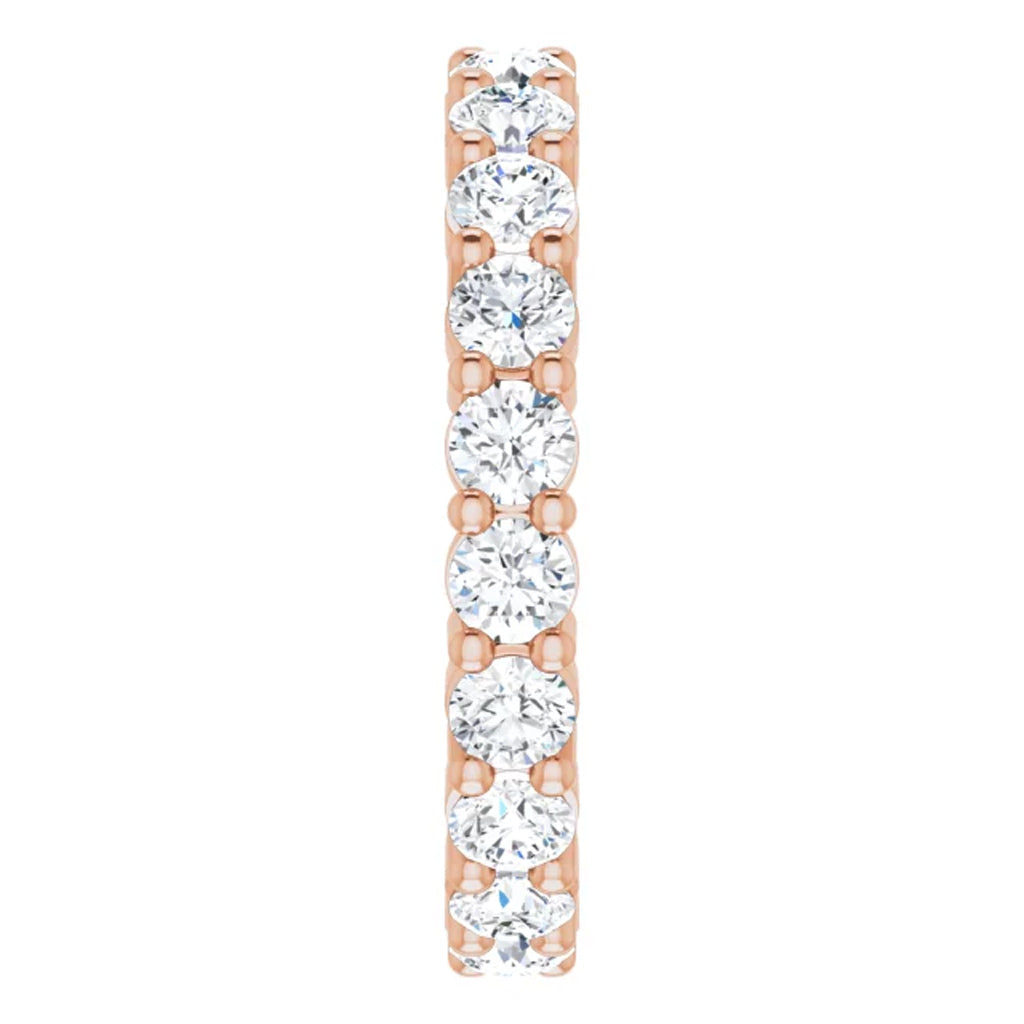 Lab Grown Diamond Eternity Ring, 2 CT, Common Prongs