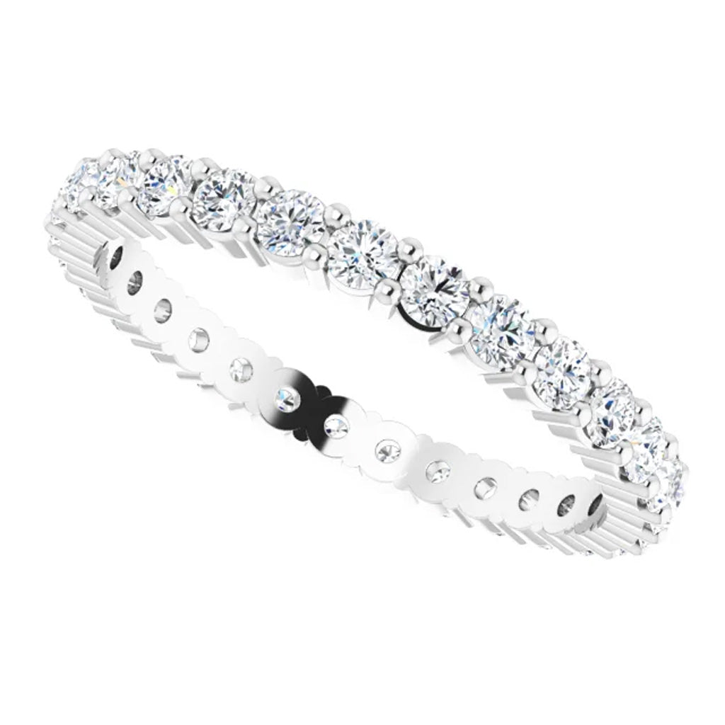 Lab Grown Diamond Eternity Ring, 7/8 CT, Common Prongs