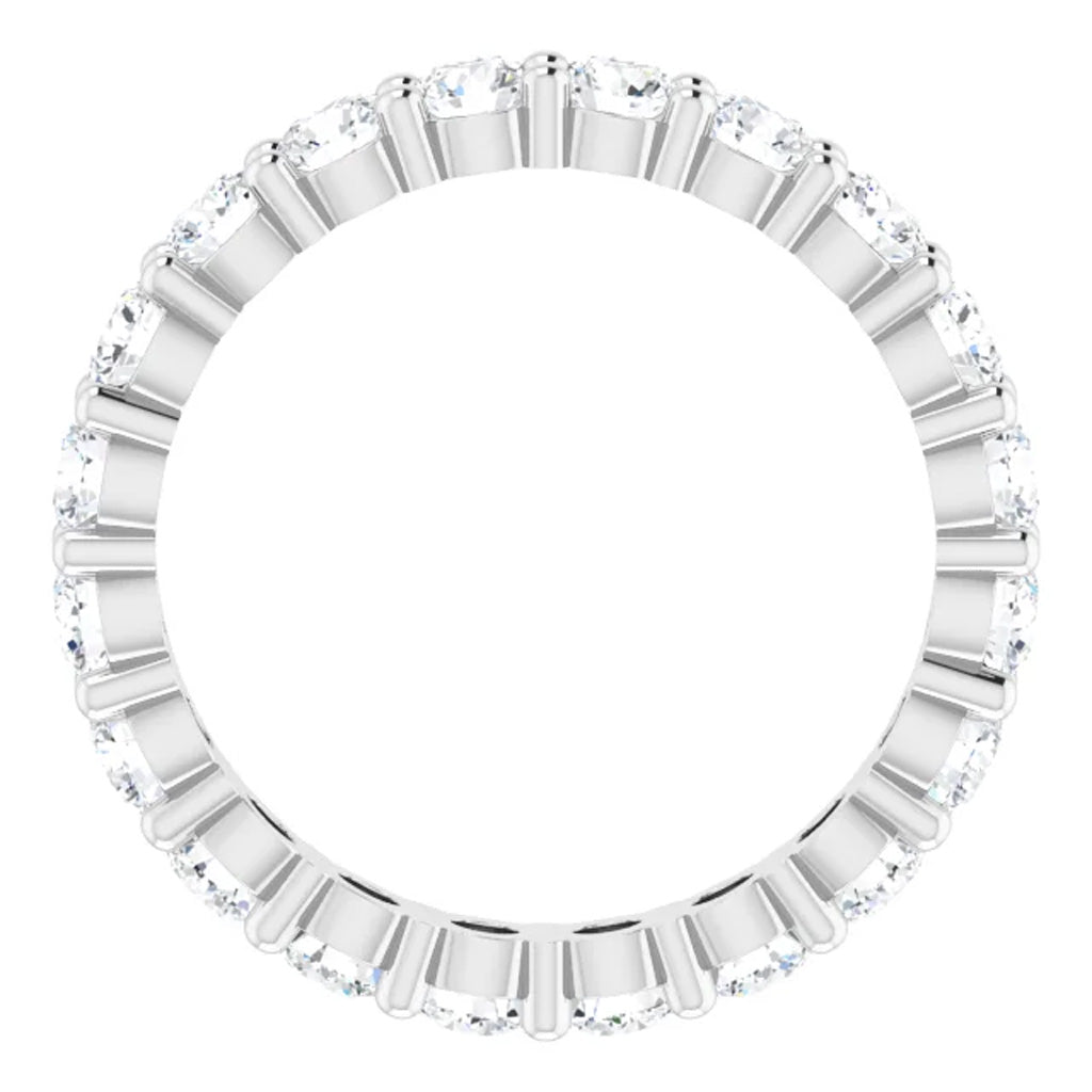 Lab Grown Diamond Eternity Ring, 2 CT, Common Prongs