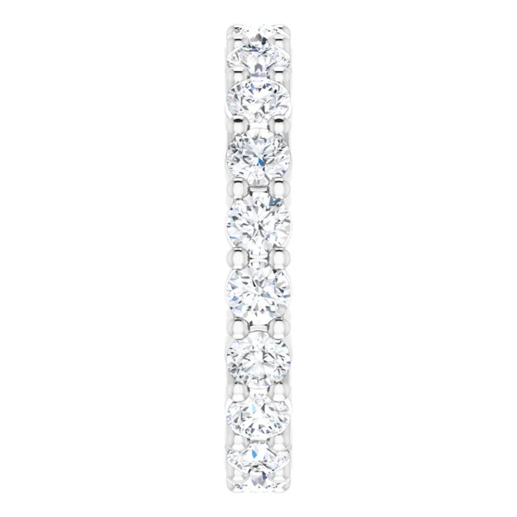 Lab Grown Diamond Eternity Ring, 2 CT, Common Prongs