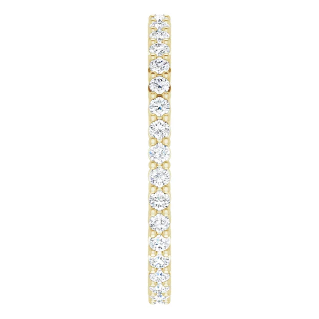 Lab Grown Diamond Eternity Ring, 1 CT, Common Prongs