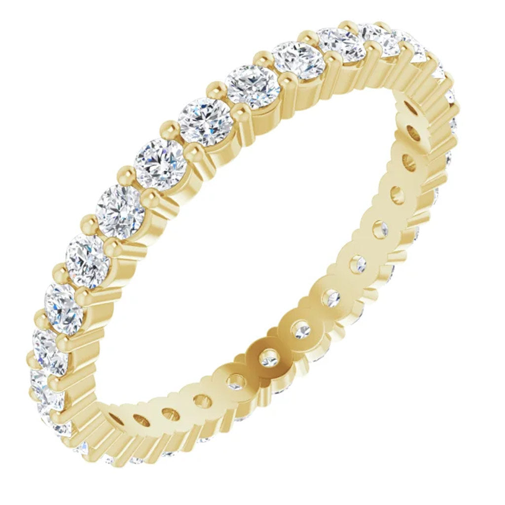 Lab Grown Diamond Eternity Ring, 7/8 CT, Common Prongs