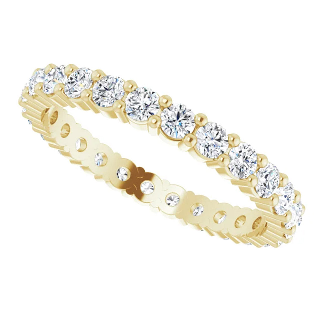 Lab Grown Diamond Eternity Ring, 1 CT, Common Prongs