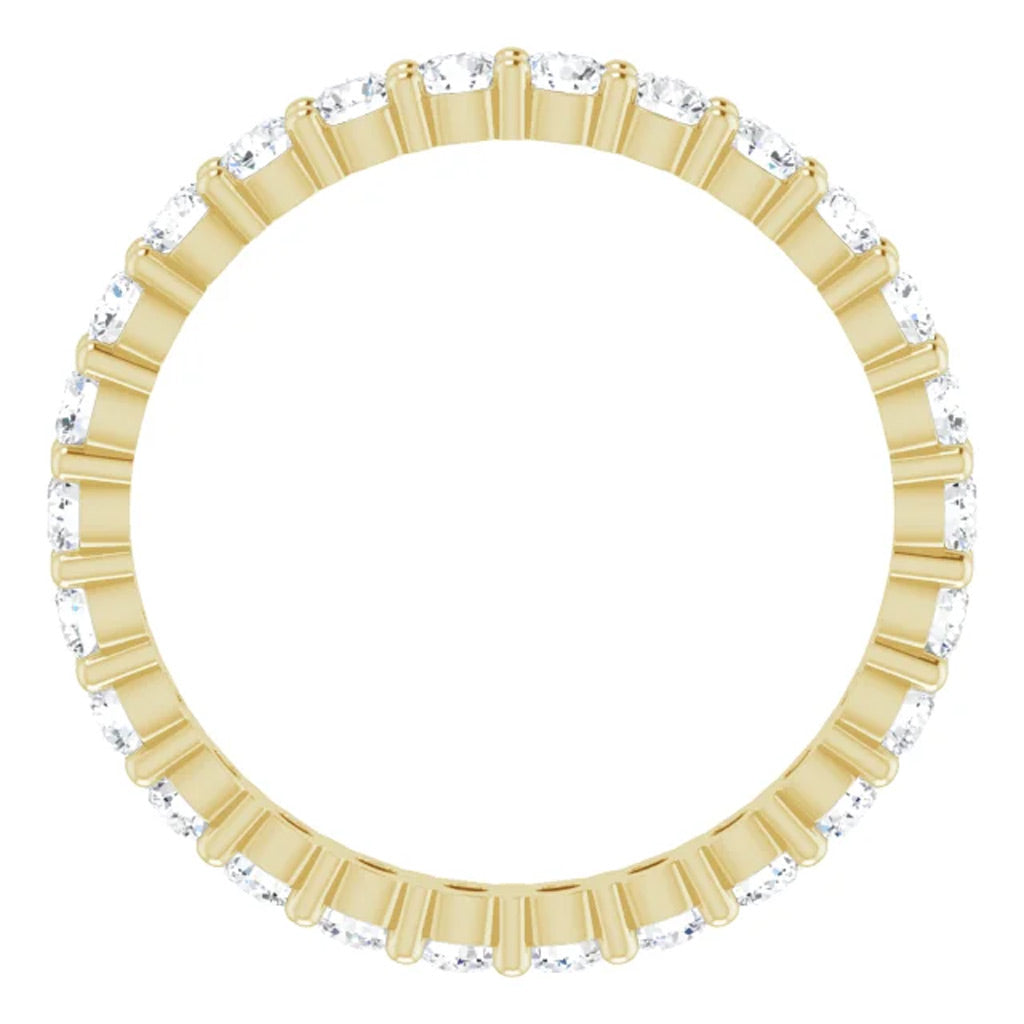 Lab Grown Diamond Eternity Ring, 1 CT, Common Prongs