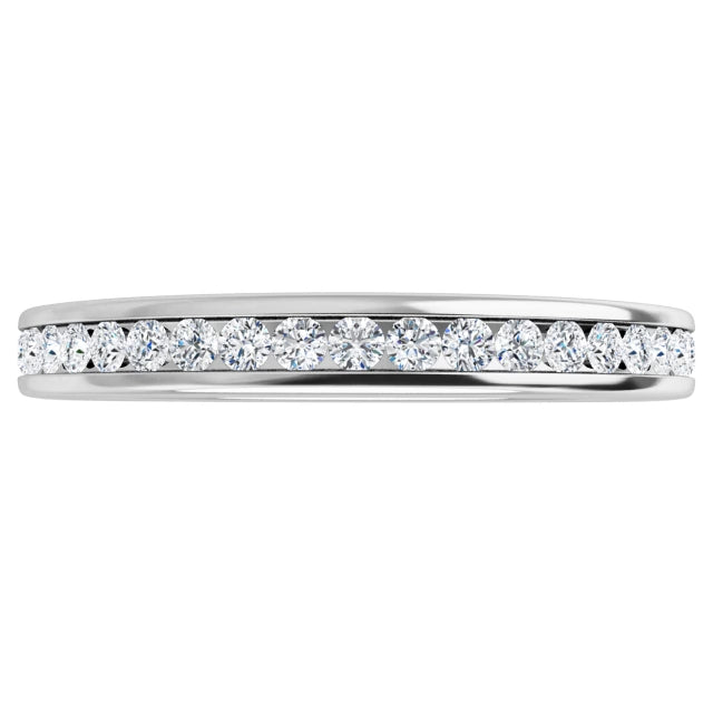 Lab Grown Diamond Anniversary Ring, 1/4 CT, Channel Set