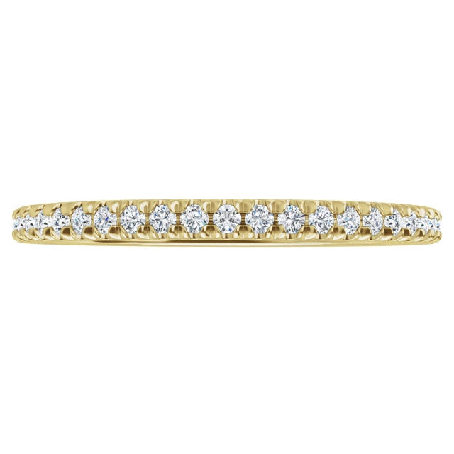 Lab grown diamond eternity ring, 1/3 CTW, French set