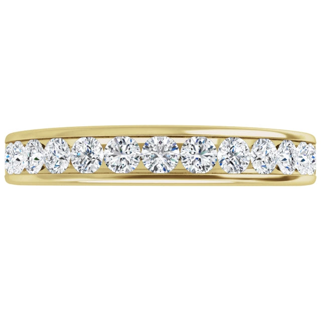 Lab Grown Diamond Anniversary Ring, 1/2 CT, Channel Set