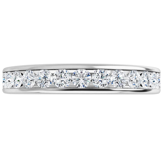 Lab Grown Diamond Anniversary Ring, 1/2 CT, Channel Set