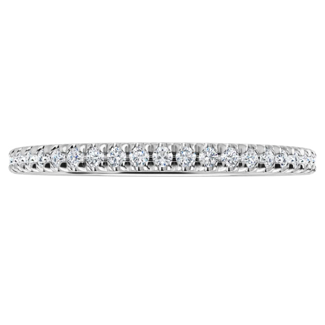 Lab grown diamond eternity ring, 1/3 CTW, French set