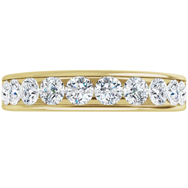 Lab Grown Diamond Anniversary Ring, 1 CT, Channel Set