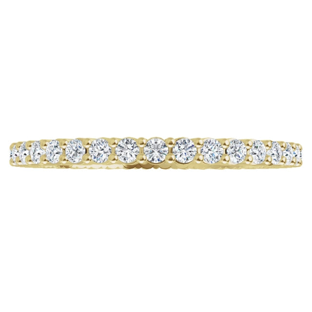 Lab Grown Diamond Eternity Ring, 1 CT, Common Prongs
