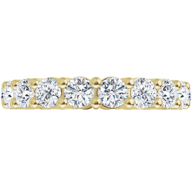 Lab Grown Diamond Eternity Ring, 2 CT, Common Prongs