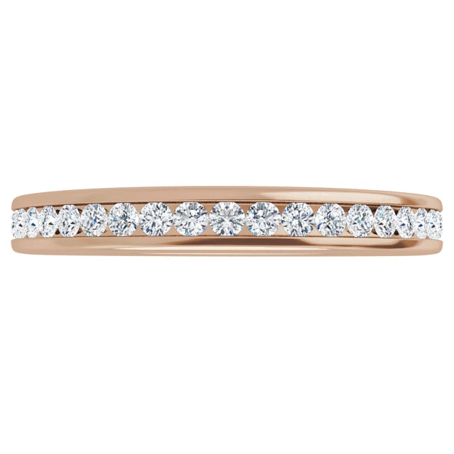 Lab Grown Diamond Anniversary Ring, 1/4 CT, Channel Set