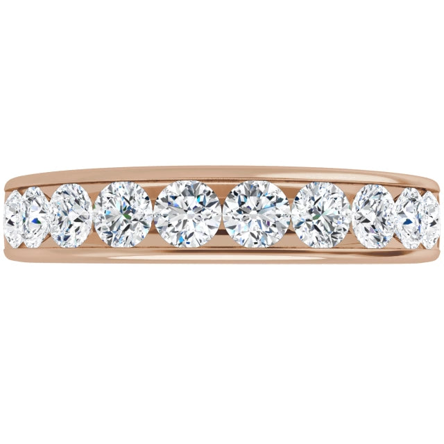 Lab Grown Diamond Anniversary Ring, 1 CT, Channel Set