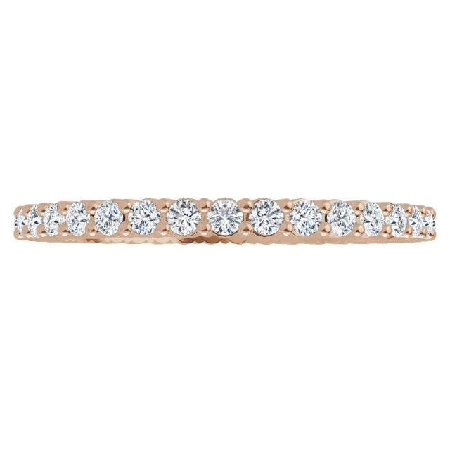 Lab Grown Diamond Eternity Ring, 1 CT, Common Prongs
