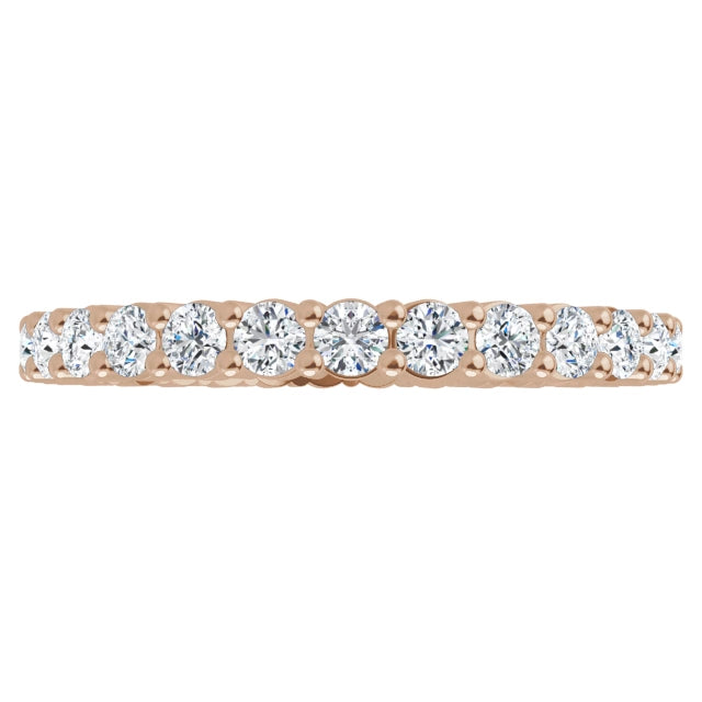 Lab Grown Diamond Eternity Ring, 7/8 CT, Common Prongs