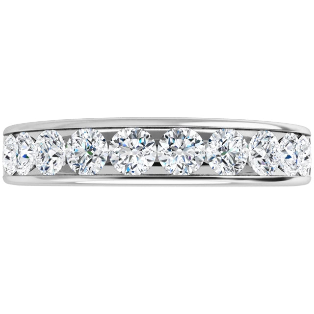 Lab Grown Diamond Anniversary Ring, 1 CT, Channel Set