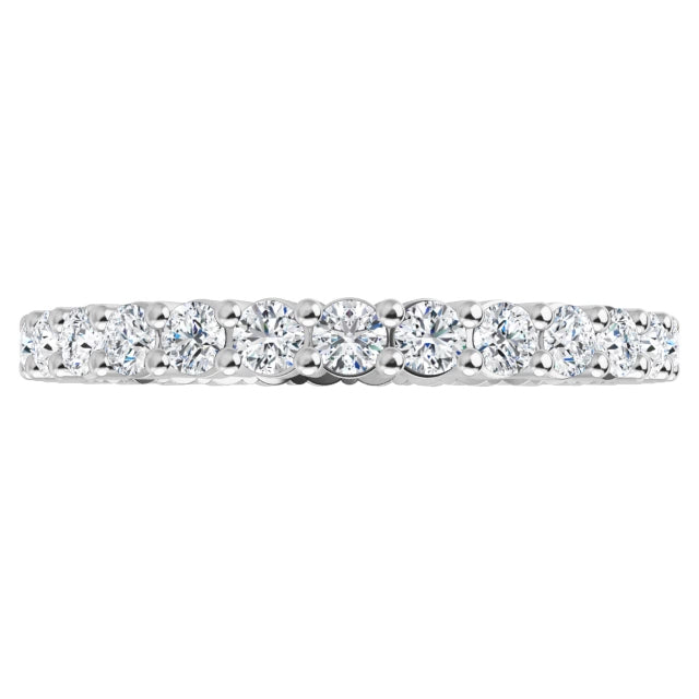 Lab Grown Diamond Eternity Ring, 7/8 CT, Common Prongs