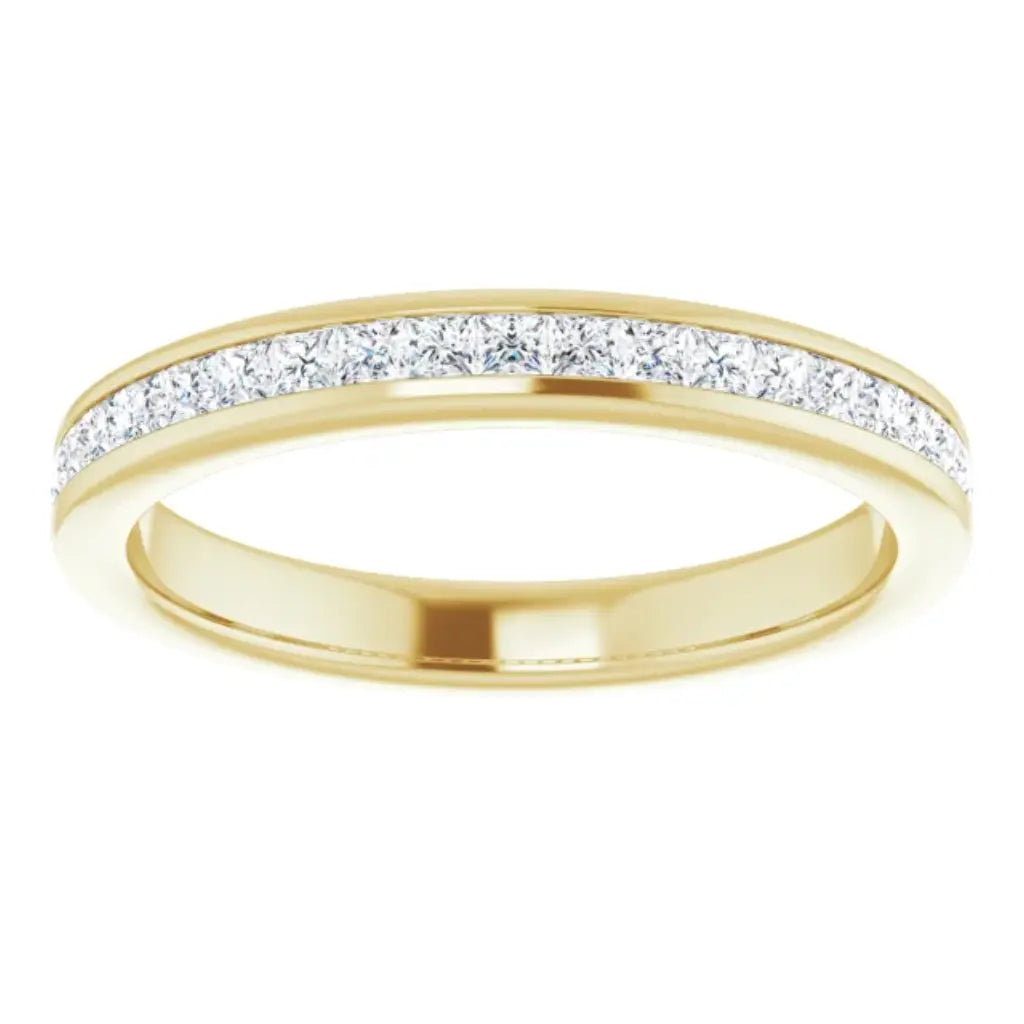 Lab Grown Diamond Anniversary Ring, 1/2 CTW, Channel Princess
