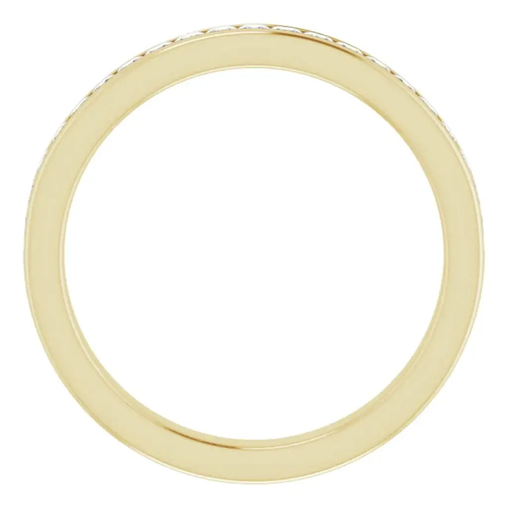 Lab Grown Diamond Anniversary Ring, 1/2 CTW, Channel Princess