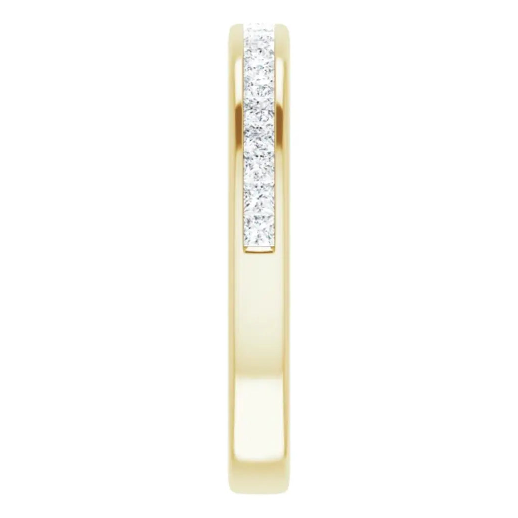Lab Grown Diamond Anniversary Ring, 1/2 CTW, Channel Princess