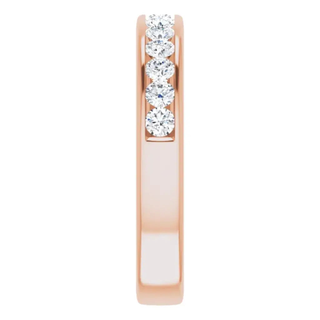 Lab Grown Diamond Anniversary Ring, 1/2 CT, Channel Set