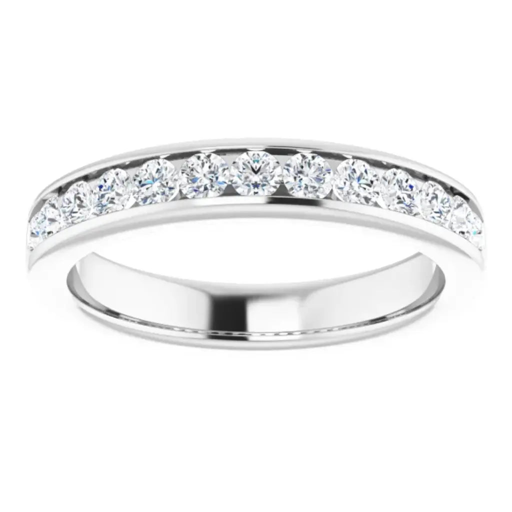 Lab Grown Diamond Anniversary Ring, 1/2 CT, Channel Set
