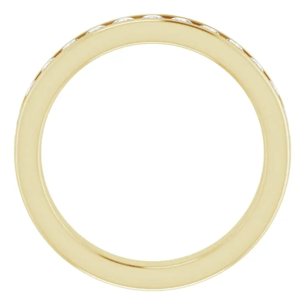 Lab Grown Diamond Anniversary Ring, 1/2 CT, Channel Set