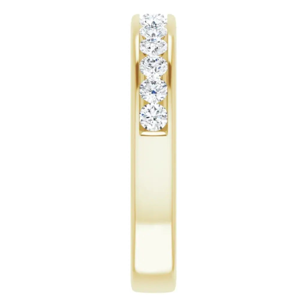 Lab Grown Diamond Anniversary Ring, 1/2 CT, Channel Set