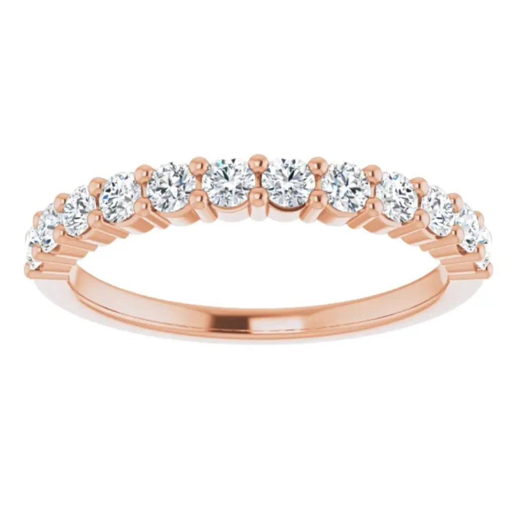 Lab Grown Diamond Anniversary Ring, 1/2 CT, Common Prongs