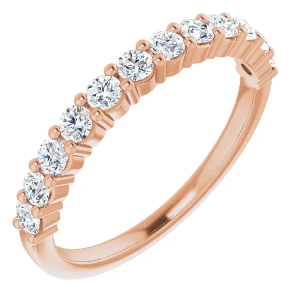 Lab Grown Diamond Anniversary Ring, 1/2 CT, Common Prongs