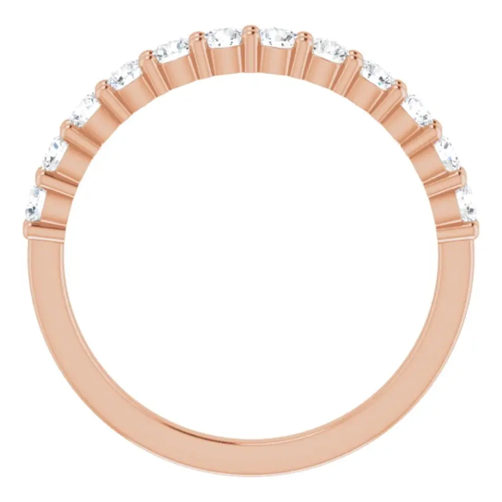 Lab Grown Diamond Anniversary Ring, 1/2 CT, Common Prongs