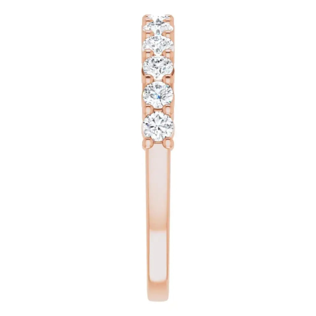 Lab Grown Diamond Anniversary Ring, 1/2 CT, Common Prongs