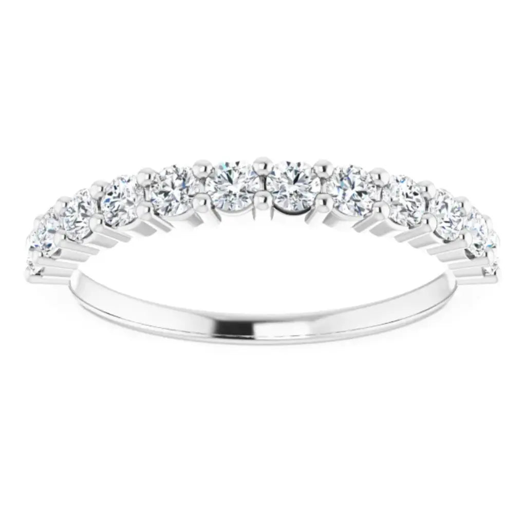 Lab Grown Diamond Anniversary Ring, 1/2 CT, Common Prongs