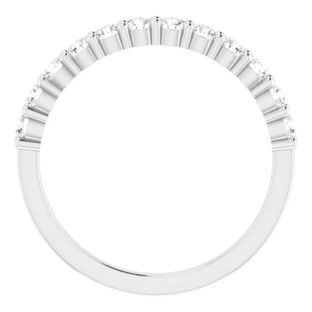 Lab Grown Diamond Anniversary Ring, 1/2 CT, Common Prongs