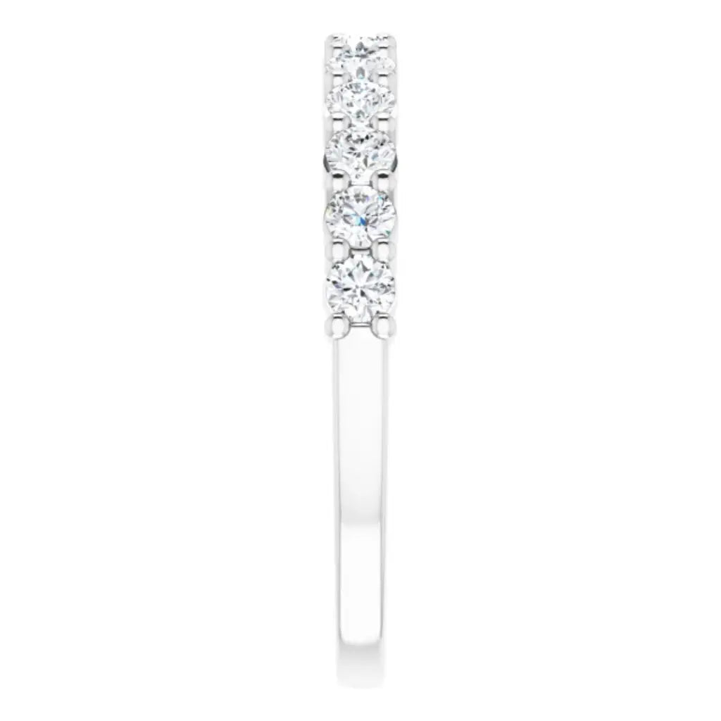 Lab Grown Diamond Anniversary Ring, 1/2 CT, Common Prongs