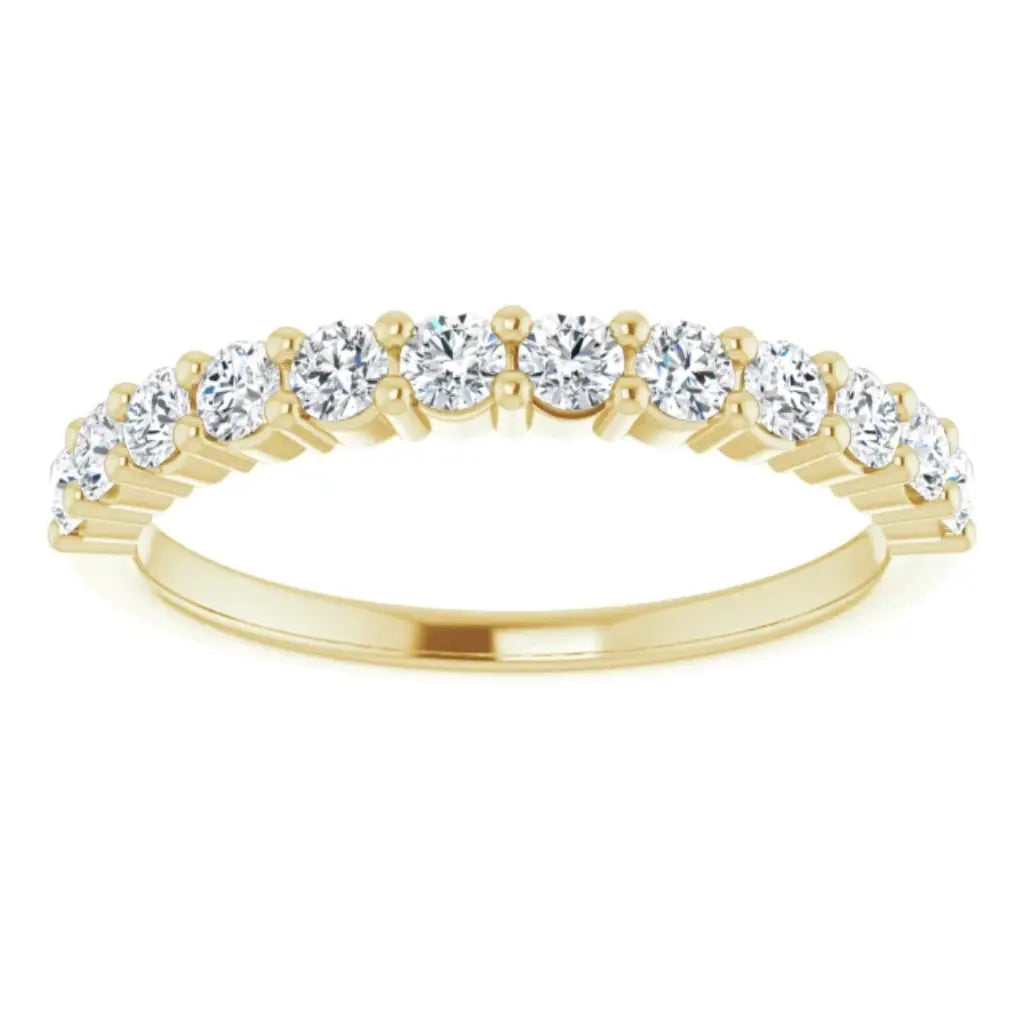 Lab Grown Diamond Anniversary Ring, 1/2 CT, Common Prongs