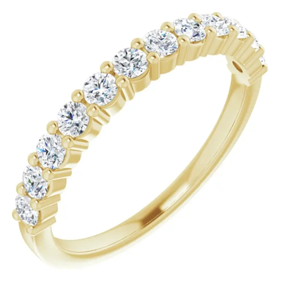 Lab Grown Diamond Anniversary Ring, 1/2 CT, Common Prongs