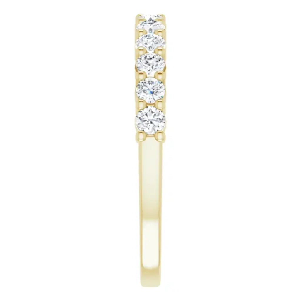 Lab Grown Diamond Anniversary Ring, 1/2 CT, Common Prongs