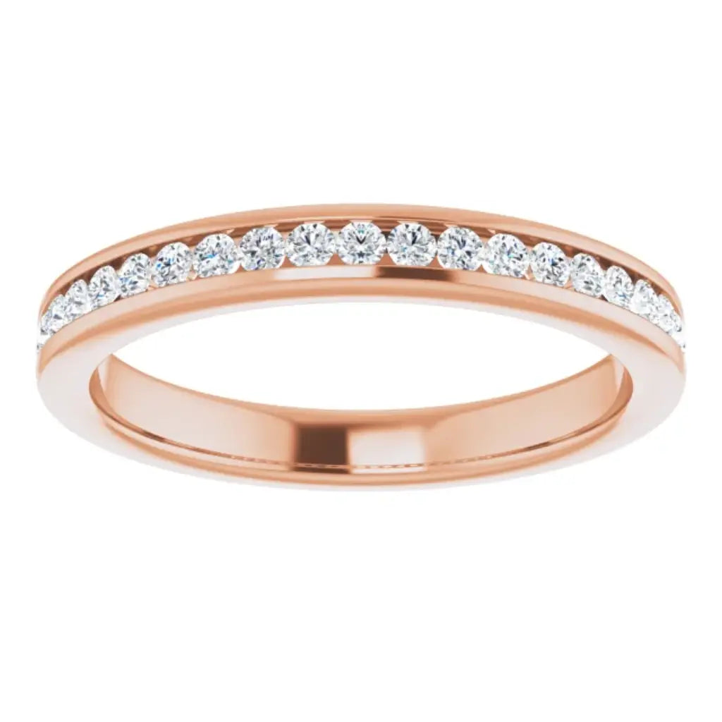 Lab Grown Diamond Anniversary Ring, 1/4 CT, Channel Set
