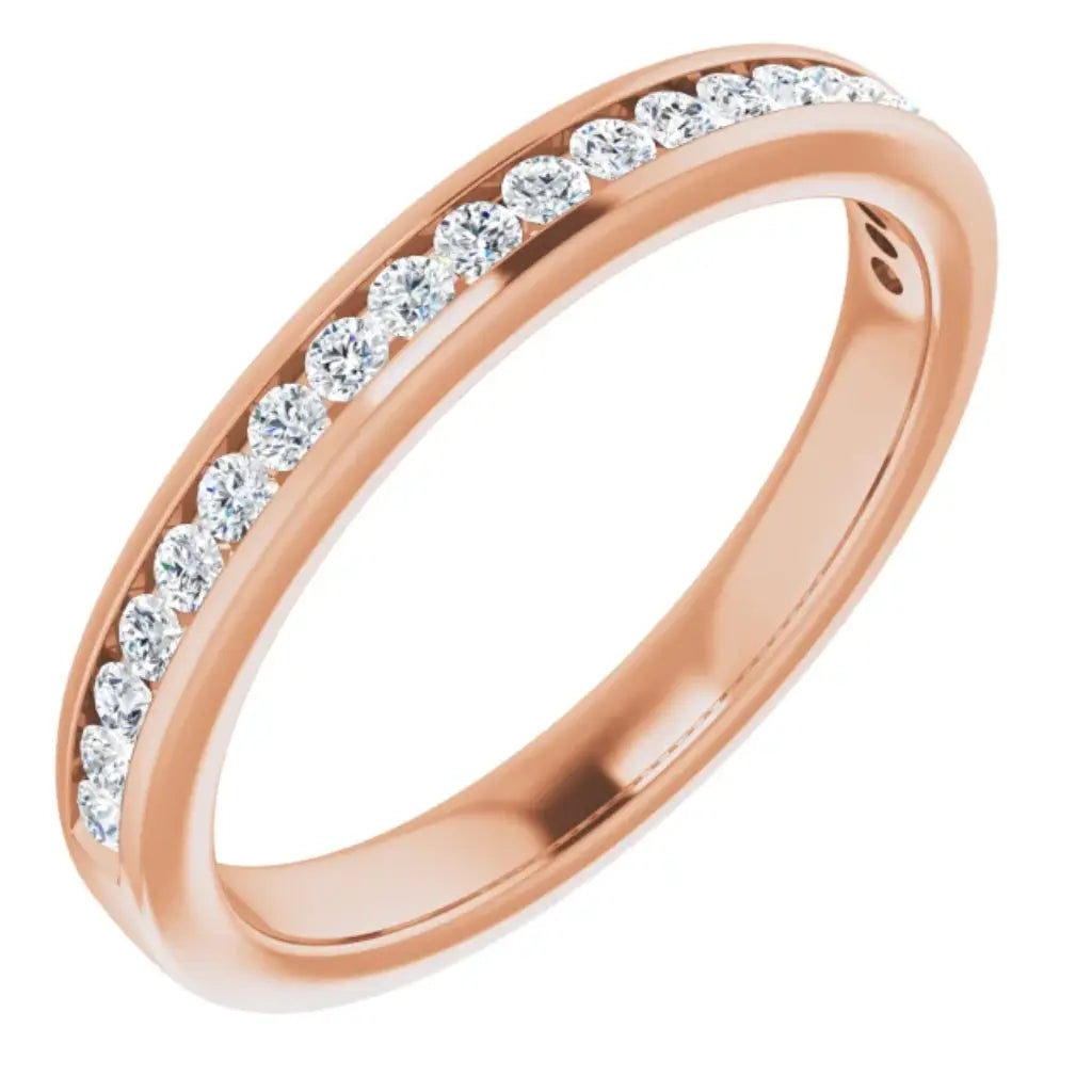 Lab Grown Diamond Anniversary Ring, 1/4 CT, Channel Set