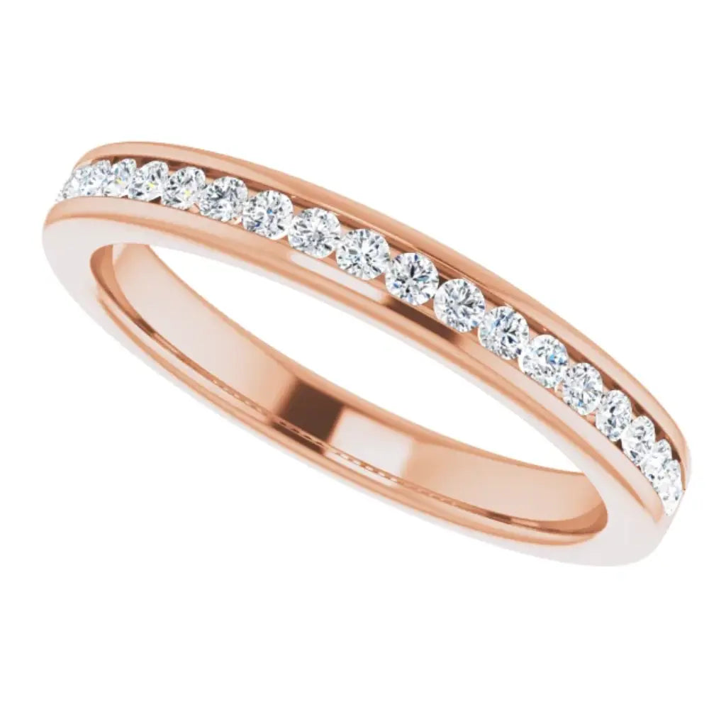 Lab Grown Diamond Anniversary Ring, 1/4 CT, Channel Set