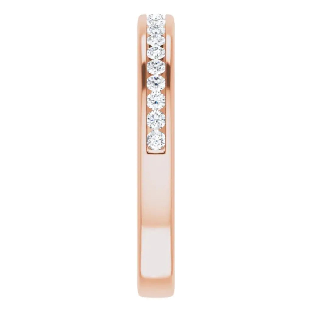 Lab Grown Diamond Anniversary Ring, 1/4 CT, Channel Set