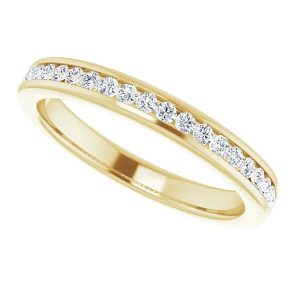 Lab Grown Diamond Anniversary Ring, 1/4 CT, Channel Set