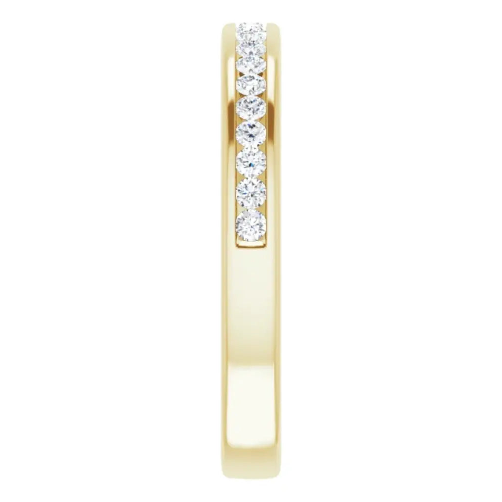 Lab Grown Diamond Anniversary Ring, 1/4 CT, Channel Set