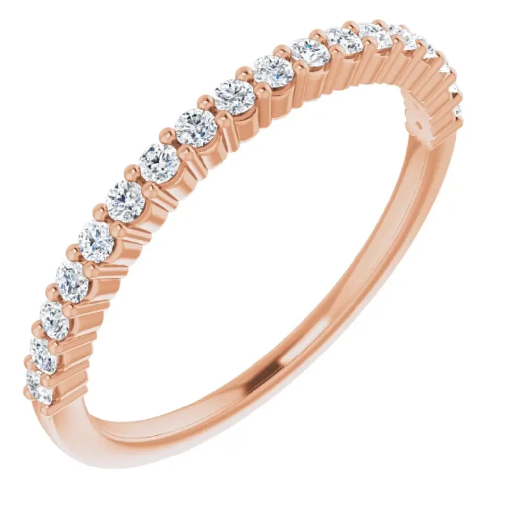 Lab Grown Diamond Anniversary Ring, 1/4 CT, Common Prongs